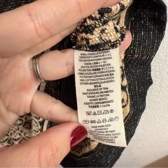 Free People Black and Gold Mini Dress - Picture 5 of 5